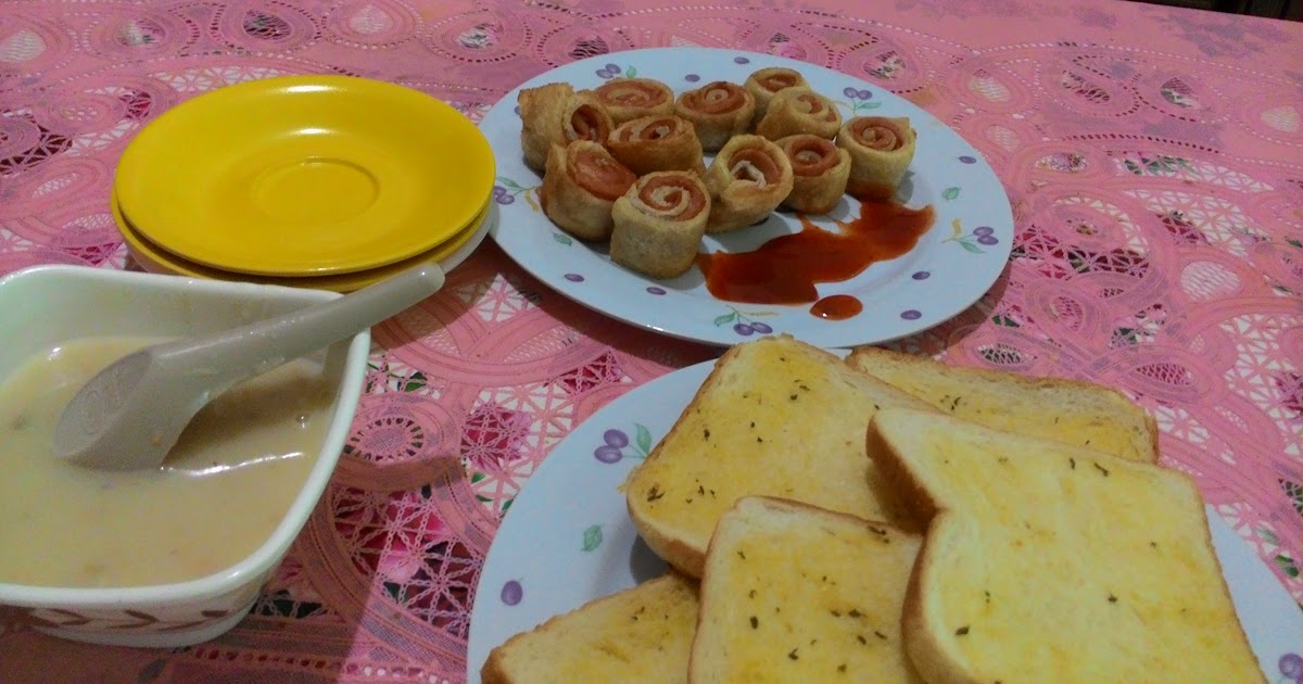 Resepi Mushroom Soup With Garlic Bread - copd blog o